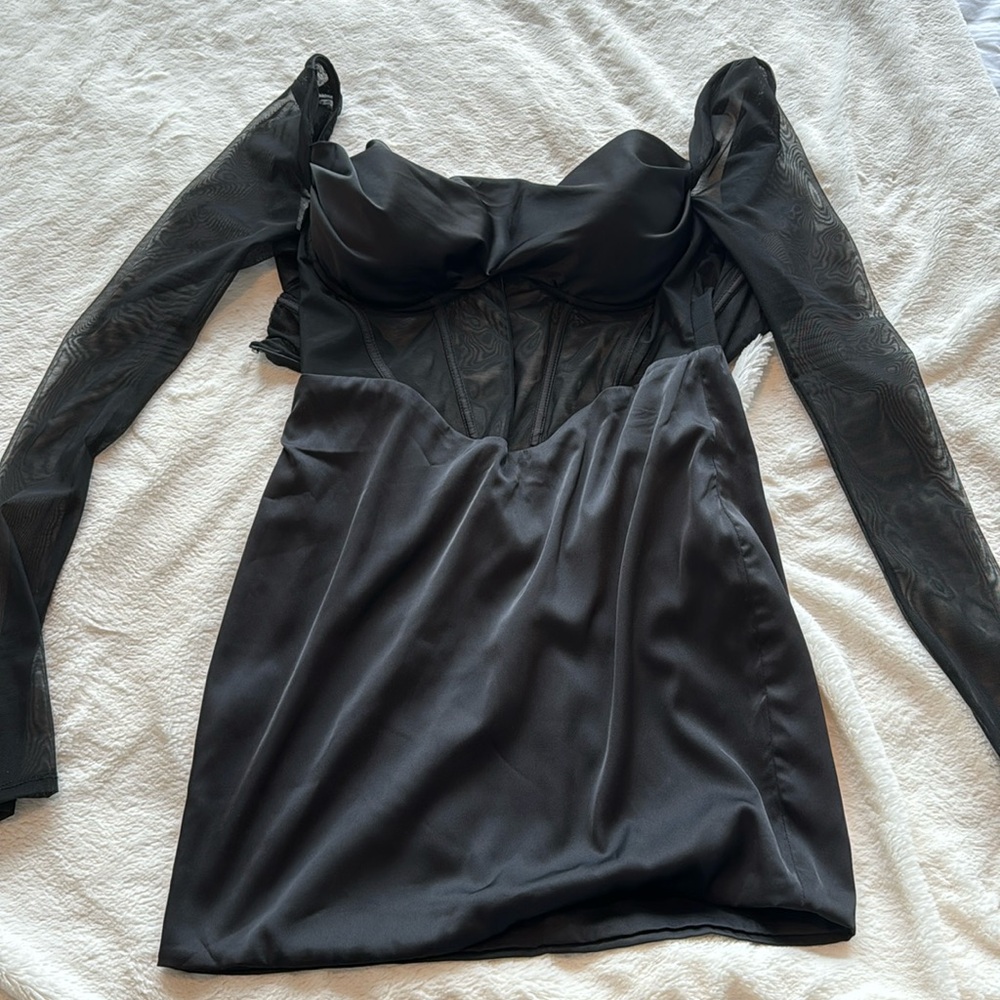 Oh Polly dress with mesh detailing size 6